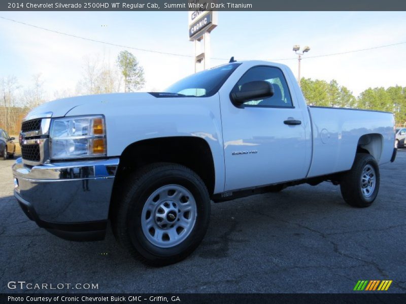 Summit White / Dark Titanium 2014 Chevrolet Silverado 2500HD WT Regular Cab