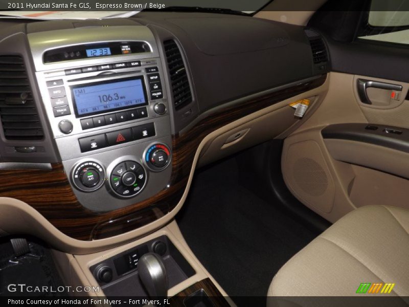 Espresso Brown / Beige 2011 Hyundai Santa Fe GLS