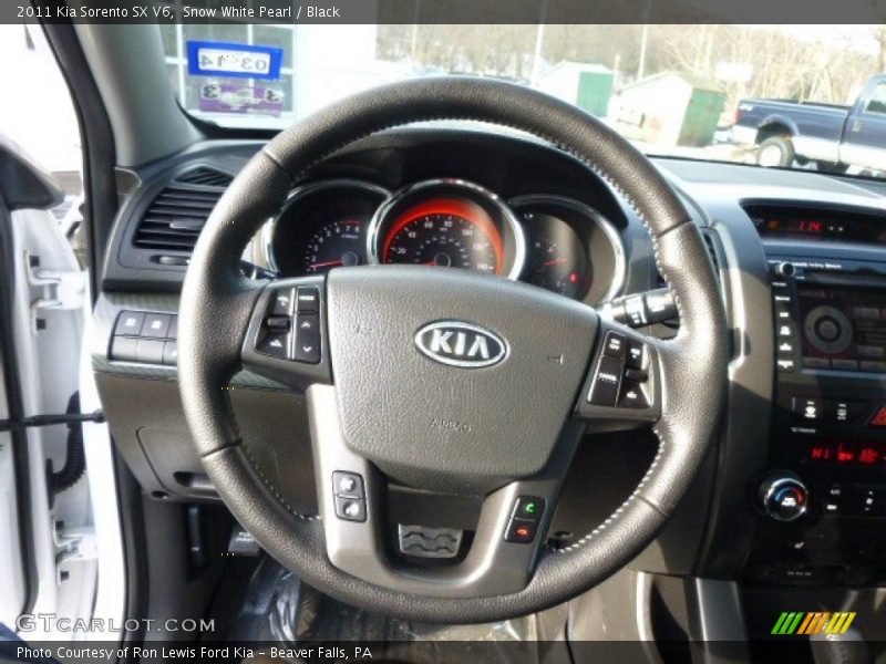 Snow White Pearl / Black 2011 Kia Sorento SX V6