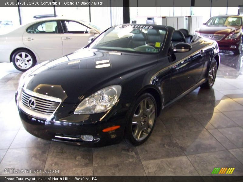 Obsidian Black / Black 2008 Lexus SC 430 Convertible