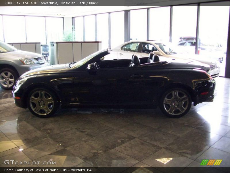 Obsidian Black / Black 2008 Lexus SC 430 Convertible