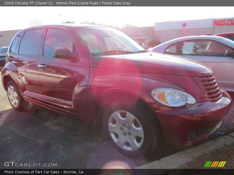 Inferno Red Crystal Pearl / Pastel Slate Gray 2008 Chrysler PT Cruiser LX