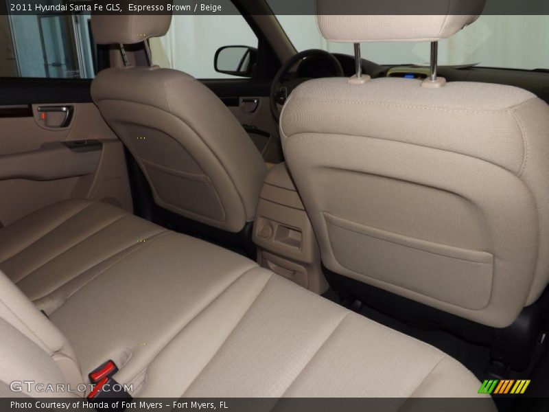 Espresso Brown / Beige 2011 Hyundai Santa Fe GLS