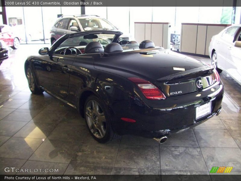 Obsidian Black / Black 2008 Lexus SC 430 Convertible