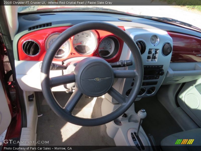 Inferno Red Crystal Pearl / Pastel Slate Gray 2008 Chrysler PT Cruiser LX