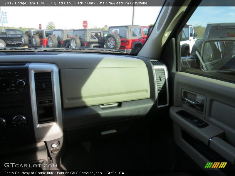 Black / Dark Slate Gray/Medium Graystone 2012 Dodge Ram 1500 SLT Quad Cab