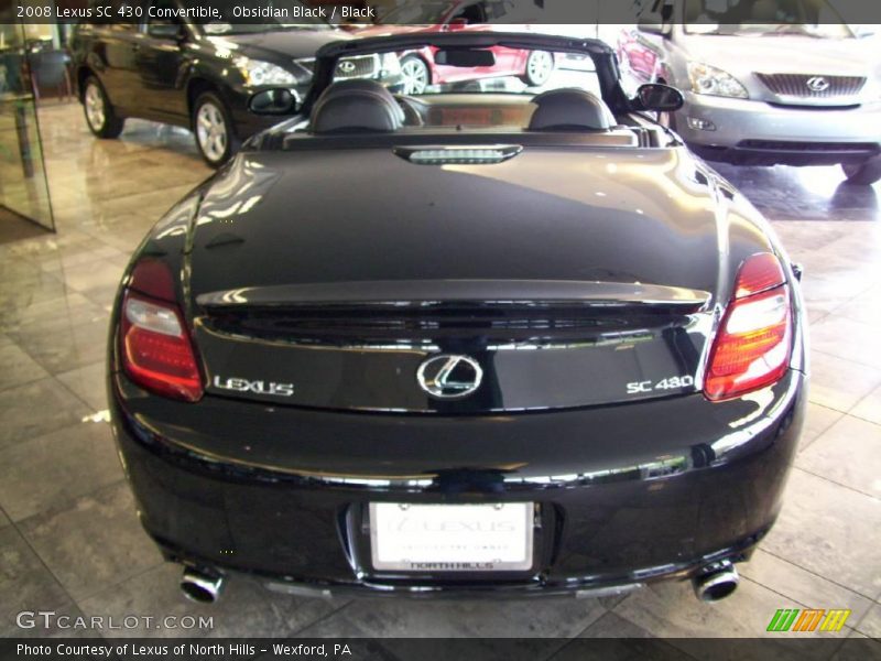 Obsidian Black / Black 2008 Lexus SC 430 Convertible