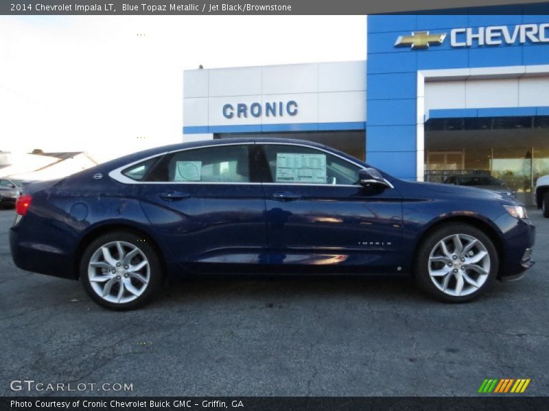 Blue Topaz Metallic / Jet Black/Brownstone 2014 Chevrolet Impala LT