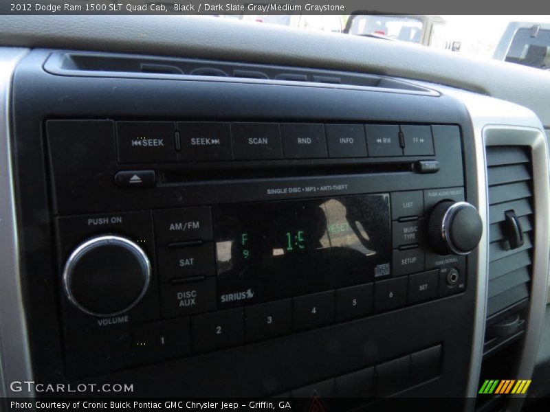 Black / Dark Slate Gray/Medium Graystone 2012 Dodge Ram 1500 SLT Quad Cab