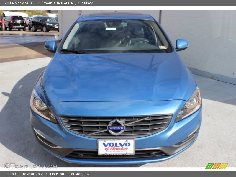 Power Blue Metallic / Off Black 2014 Volvo S60 T5