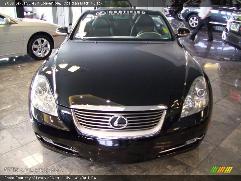 Obsidian Black / Black 2008 Lexus SC 430 Convertible