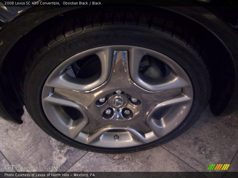Obsidian Black / Black 2008 Lexus SC 430 Convertible