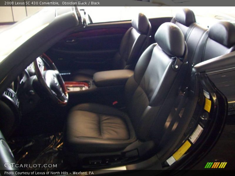 Obsidian Black / Black 2008 Lexus SC 430 Convertible