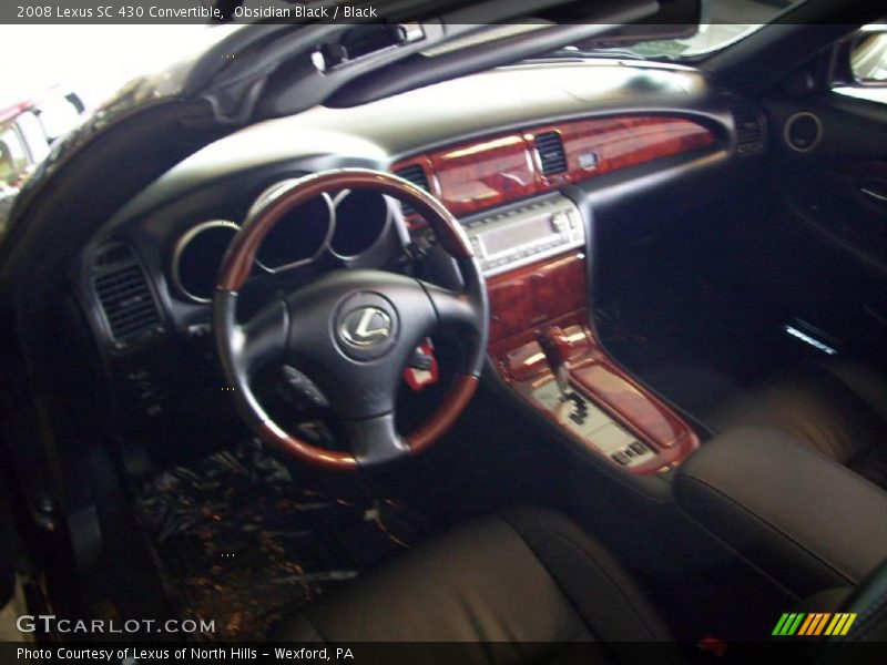 Obsidian Black / Black 2008 Lexus SC 430 Convertible