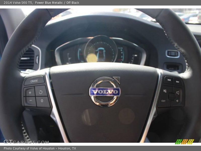 Power Blue Metallic / Off Black 2014 Volvo S60 T5