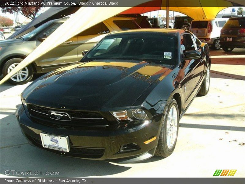 Black / Charcoal Black 2012 Ford Mustang V6 Premium Coupe