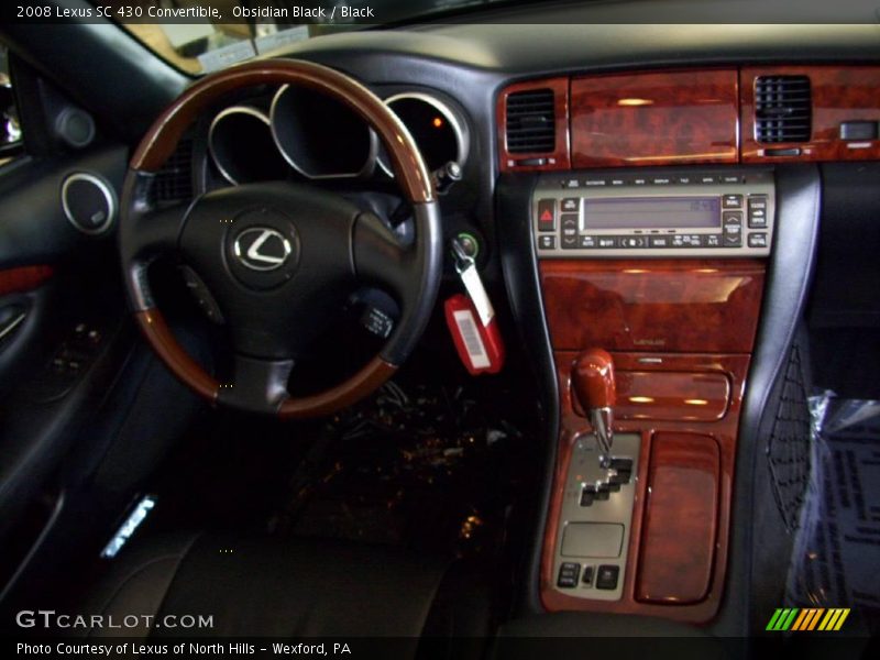 Obsidian Black / Black 2008 Lexus SC 430 Convertible