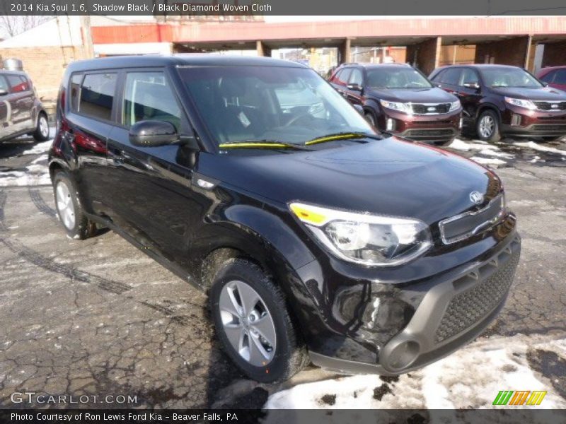 Shadow Black / Black Diamond Woven Cloth 2014 Kia Soul 1.6