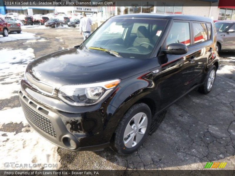 Shadow Black / Black Diamond Woven Cloth 2014 Kia Soul 1.6
