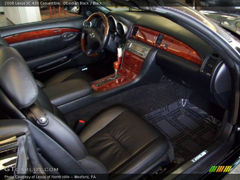 Obsidian Black / Black 2008 Lexus SC 430 Convertible