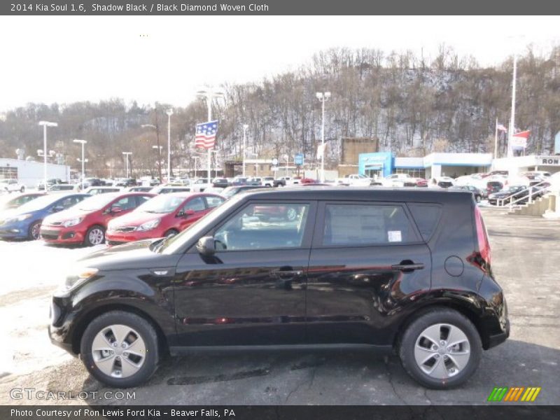 Shadow Black / Black Diamond Woven Cloth 2014 Kia Soul 1.6