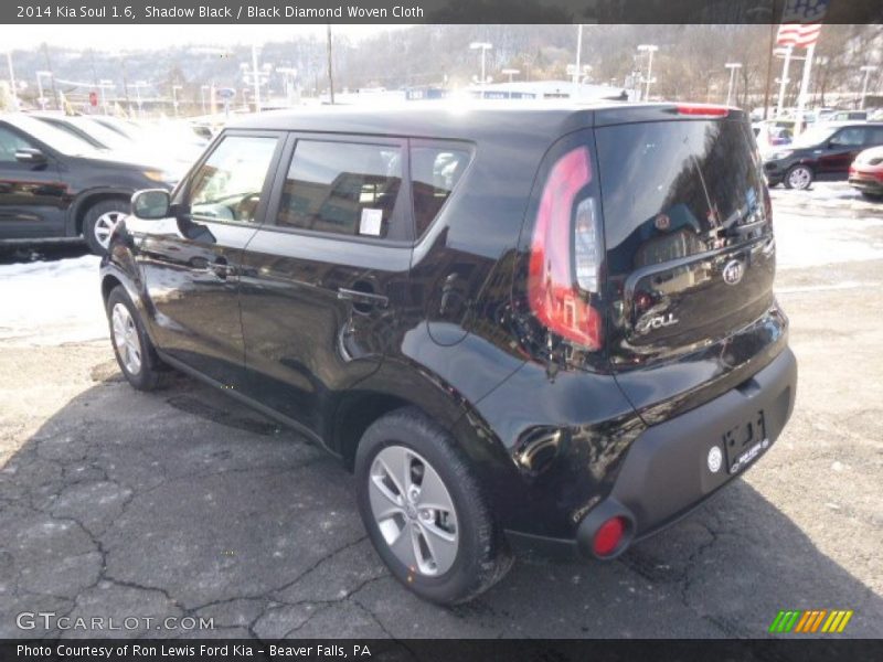Shadow Black / Black Diamond Woven Cloth 2014 Kia Soul 1.6