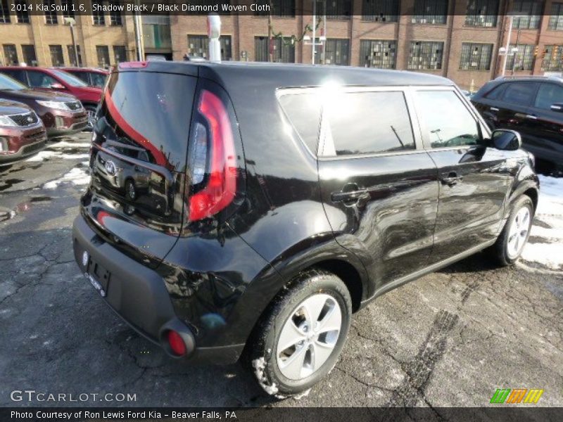Shadow Black / Black Diamond Woven Cloth 2014 Kia Soul 1.6