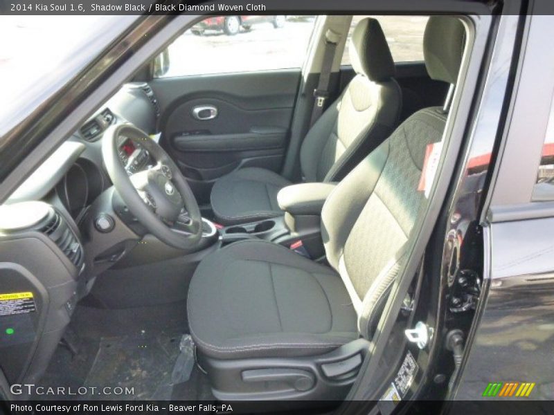 Shadow Black / Black Diamond Woven Cloth 2014 Kia Soul 1.6