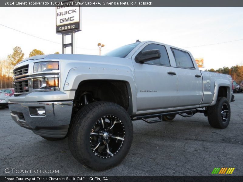 Silver Ice Metallic / Jet Black 2014 Chevrolet Silverado 1500 LT Z71 Crew Cab 4x4