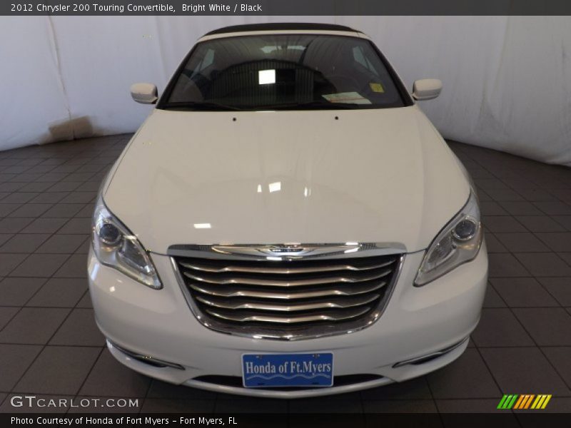 Bright White / Black 2012 Chrysler 200 Touring Convertible