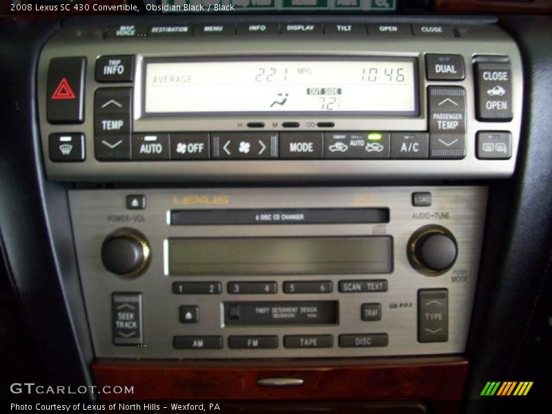 Obsidian Black / Black 2008 Lexus SC 430 Convertible