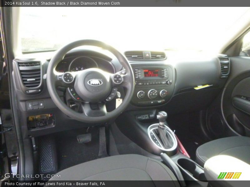 Shadow Black / Black Diamond Woven Cloth 2014 Kia Soul 1.6