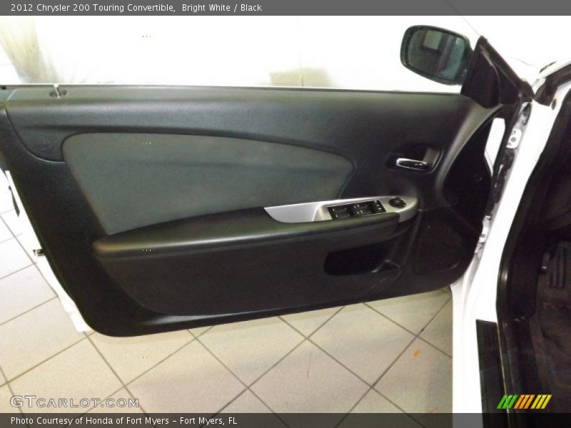 Bright White / Black 2012 Chrysler 200 Touring Convertible