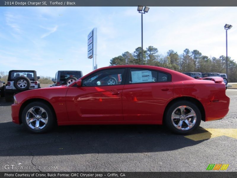TorRed / Black 2014 Dodge Charger SE