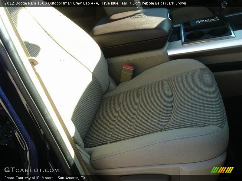 True Blue Pearl / Light Pebble Beige/Bark Brown 2012 Dodge Ram 1500 Outdoorsman Crew Cab 4x4