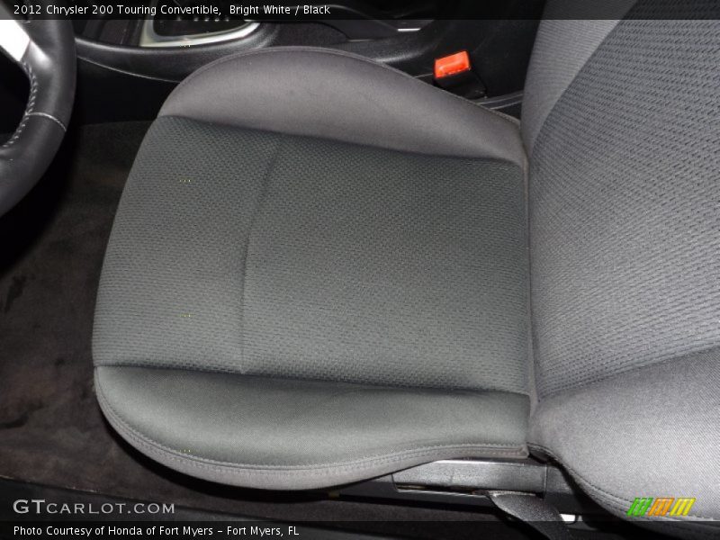 Bright White / Black 2012 Chrysler 200 Touring Convertible