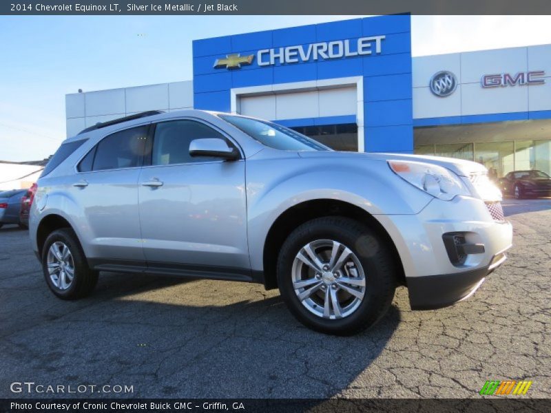 Silver Ice Metallic / Jet Black 2014 Chevrolet Equinox LT