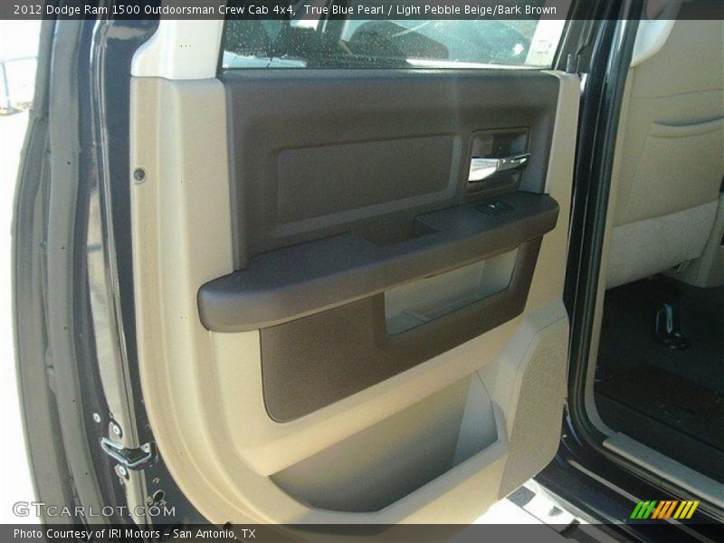 True Blue Pearl / Light Pebble Beige/Bark Brown 2012 Dodge Ram 1500 Outdoorsman Crew Cab 4x4