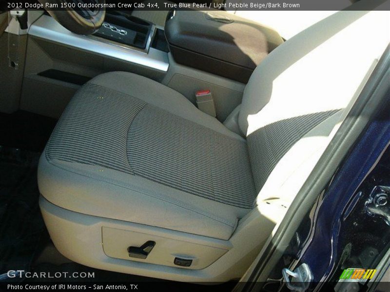 True Blue Pearl / Light Pebble Beige/Bark Brown 2012 Dodge Ram 1500 Outdoorsman Crew Cab 4x4