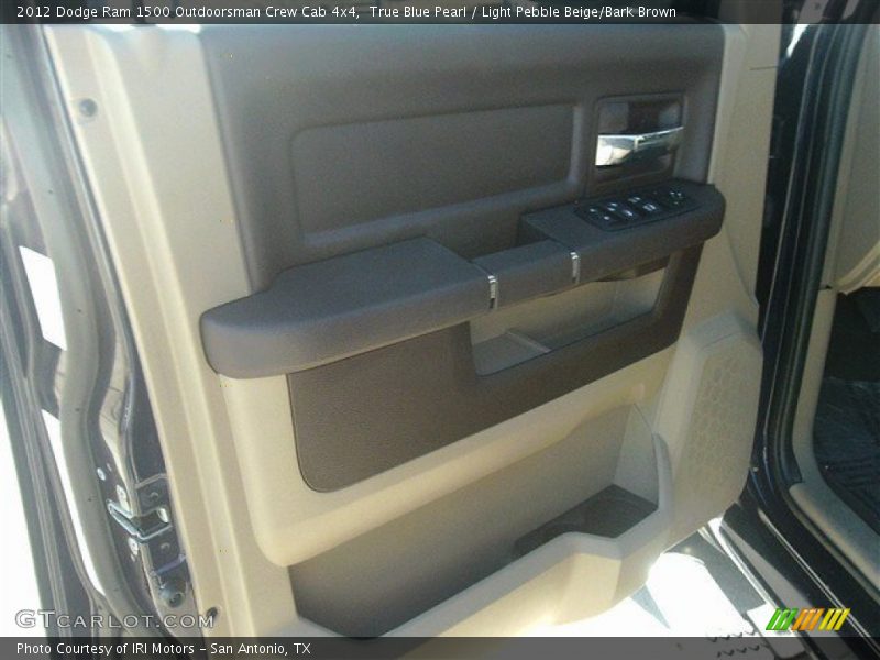 True Blue Pearl / Light Pebble Beige/Bark Brown 2012 Dodge Ram 1500 Outdoorsman Crew Cab 4x4