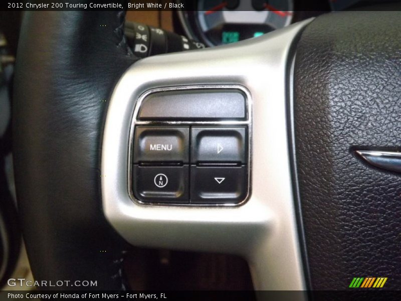 Bright White / Black 2012 Chrysler 200 Touring Convertible