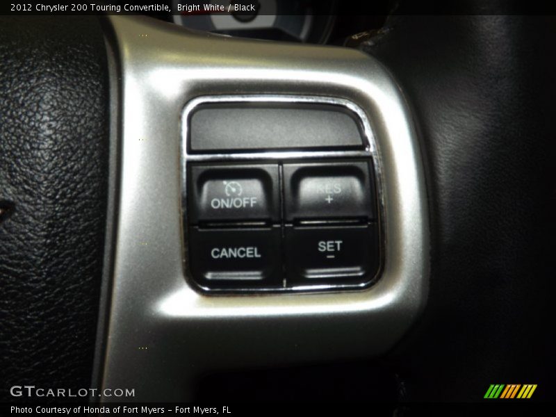 Bright White / Black 2012 Chrysler 200 Touring Convertible
