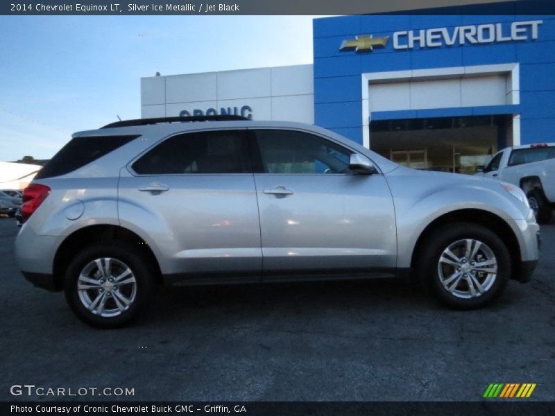 Silver Ice Metallic / Jet Black 2014 Chevrolet Equinox LT