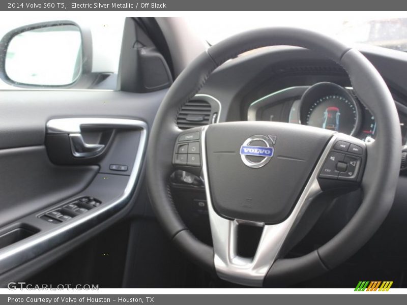 Electric Silver Metallic / Off Black 2014 Volvo S60 T5