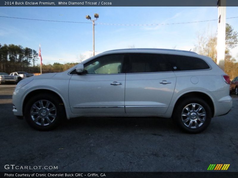 White Diamond Tricoat / Cocoa 2014 Buick Enclave Premium