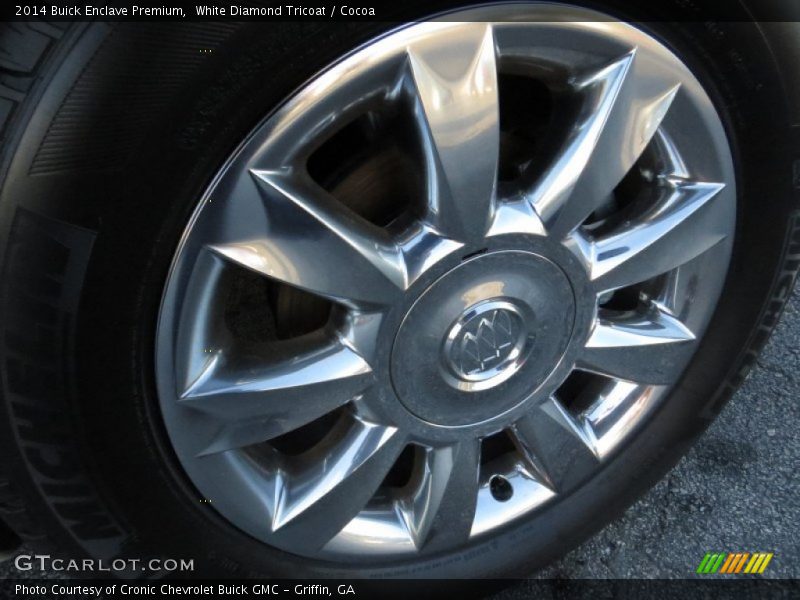 White Diamond Tricoat / Cocoa 2014 Buick Enclave Premium