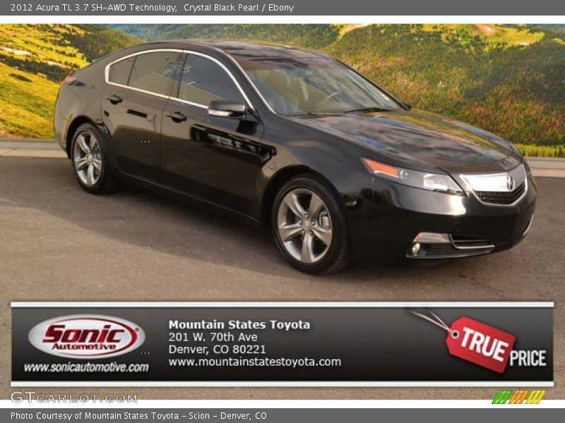 Crystal Black Pearl / Ebony 2012 Acura TL 3.7 SH-AWD Technology