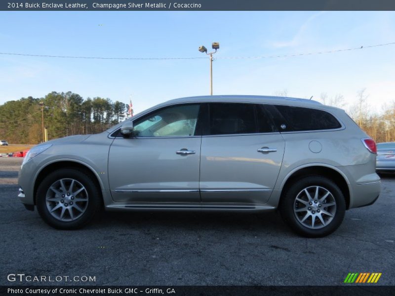 Champagne Silver Metallic / Cocaccino 2014 Buick Enclave Leather