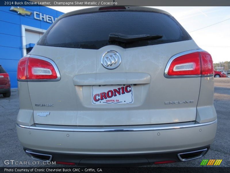 Champagne Silver Metallic / Cocaccino 2014 Buick Enclave Leather