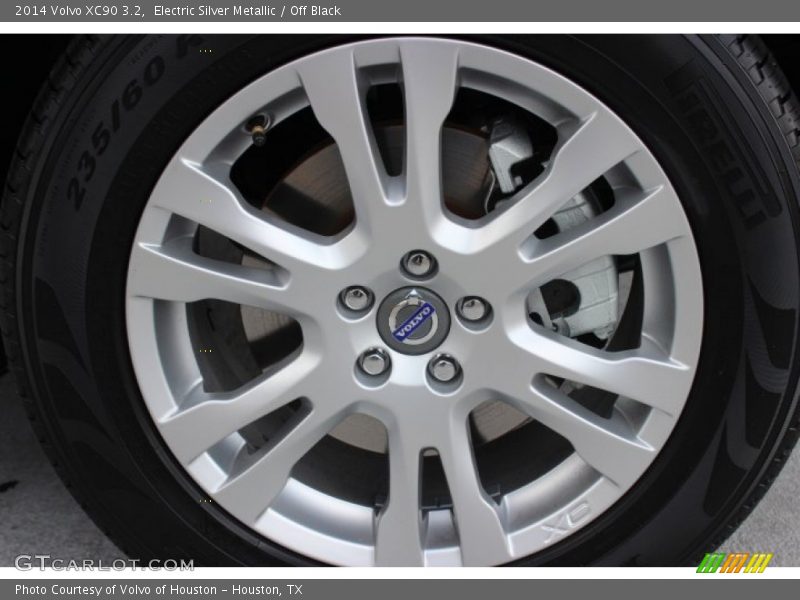 Electric Silver Metallic / Off Black 2014 Volvo XC90 3.2